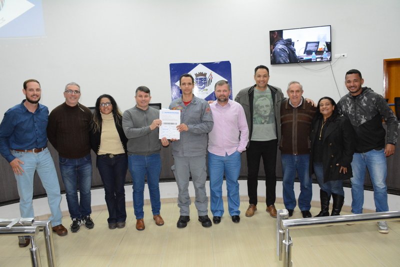 A aprovação do convênio na Câmara, em junho de 2025. (Câmara Municipal de Álvares Machado)