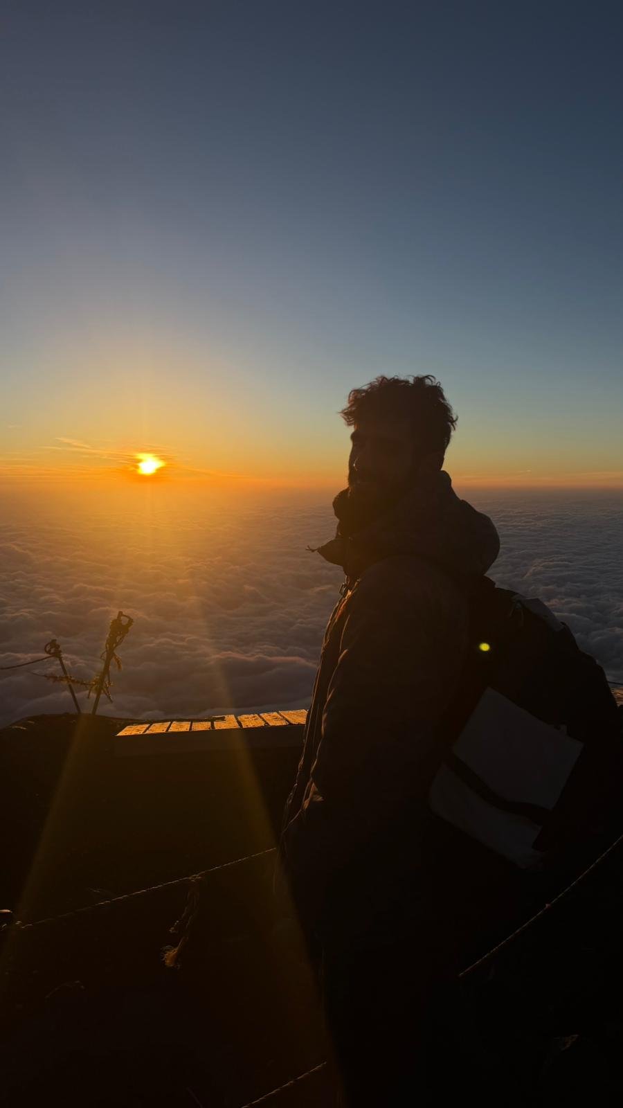 Um machadense no topo do Monte Fuji
